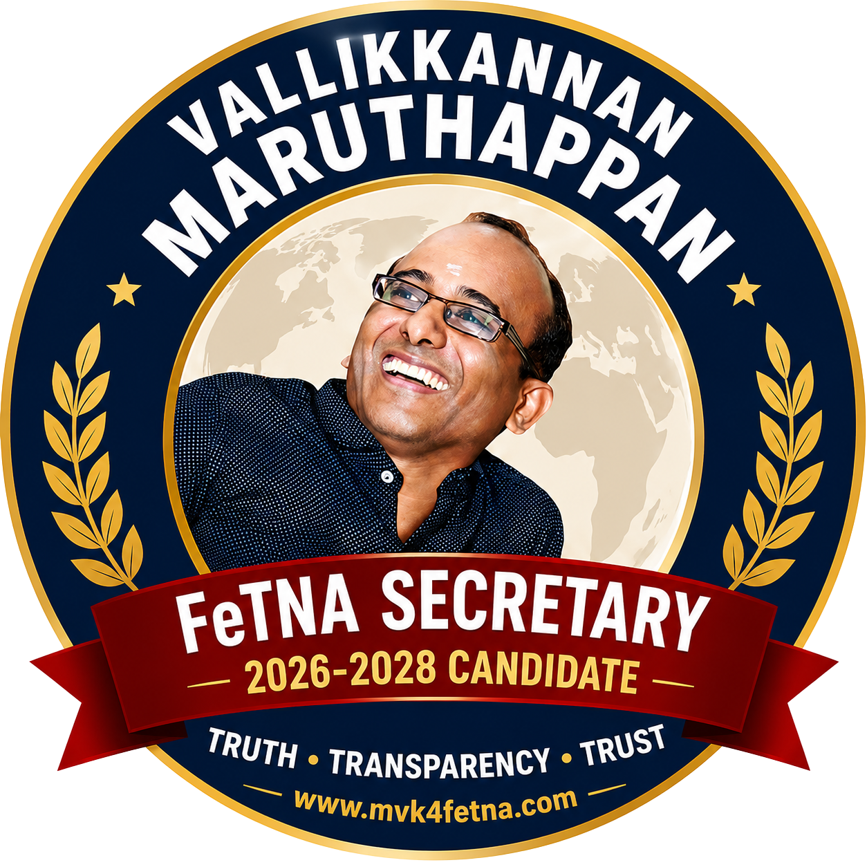 Vallikkannan Maruthappan for FeTNA Secretary